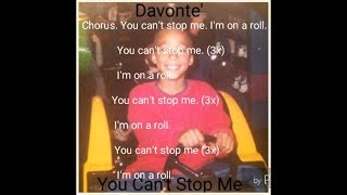 Davonte' - You Can't Stop Me (Lyrics)