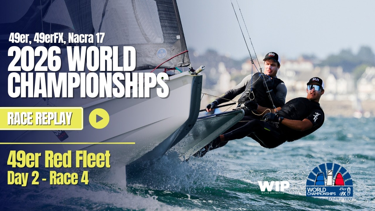 2026 Worlds - RACE REPLAY - 49er Red Fleet Race 4