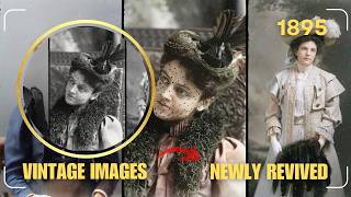 ▶ Women of the Late Victorian Era: 1890s Glass Plate Portraits / HD Colorized Photographs