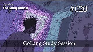 The Boring Stream 020 - GoLang Study Session (Study With Me)