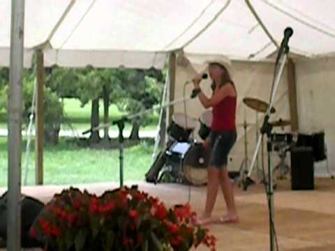 Sarah Ivanco singing at Gage Park