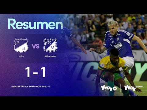 Atlético Huila vs. Millonarios (highlights and goals) | Liga BetPlay Dimayor 2023-I | Matchday 13