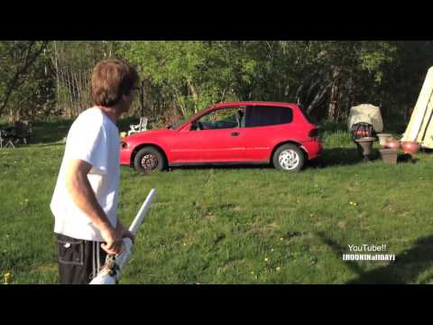 Potato Cannon VS. Honda Civic