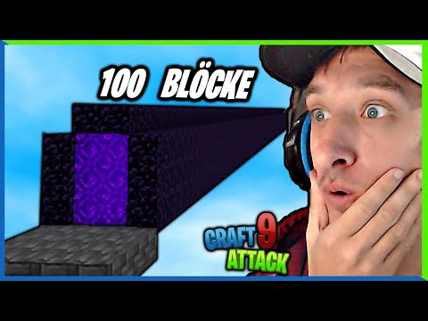 100 Block langes Portal in CRAFT ATTACK 9