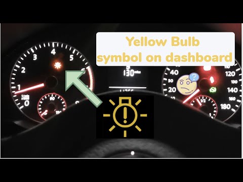 What Yellow Bulb Monitoring Warning Light means (VW Scirocco)