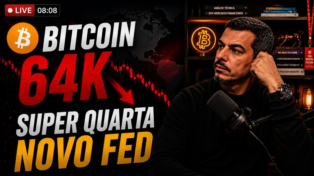 Bitcoin 66k - Super Quarta com o NOVO FED - Analisando os Ações Mercados e ETFs
