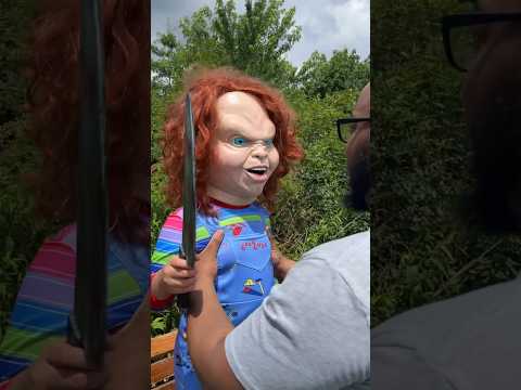 YOU WONT BELIEVE WHAT THIS CHUCKY DOLL DOES!! #chucky #chuckydoll #goodguydollchucky #shorts