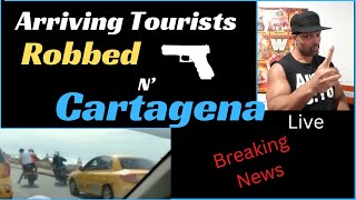 Tourists Robbed leaving airport in Cartagena | DON’T WEAR JEWELRY IN COLOMBIA!