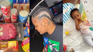 DAY IN THE LIFE | getting braids, grocery haul, amazon haul, new makeup i’m loving!
