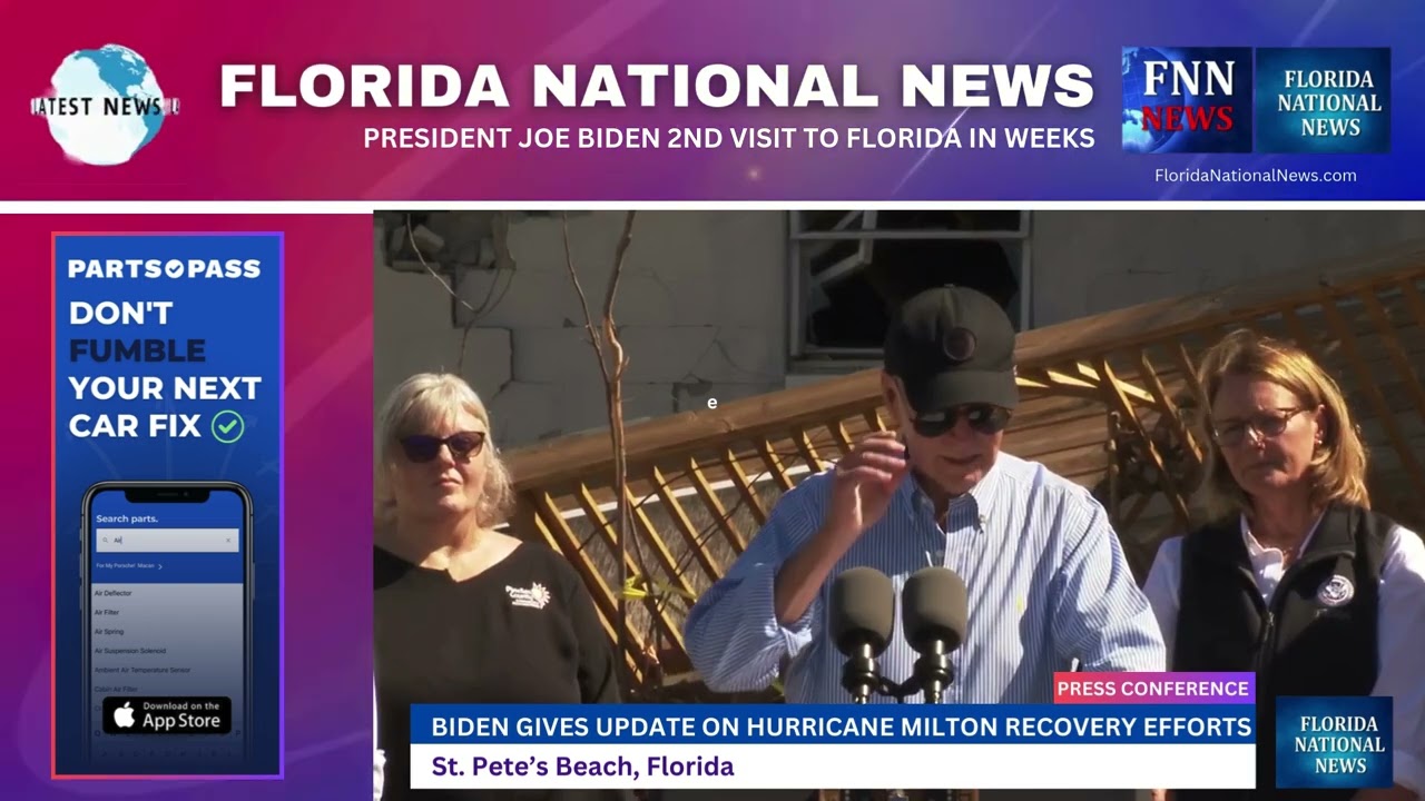 President Joe Biden visits Florida gives update on Hurricane Milton