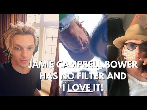 Jamie Campbell Bower has no filter and I LOVE it!