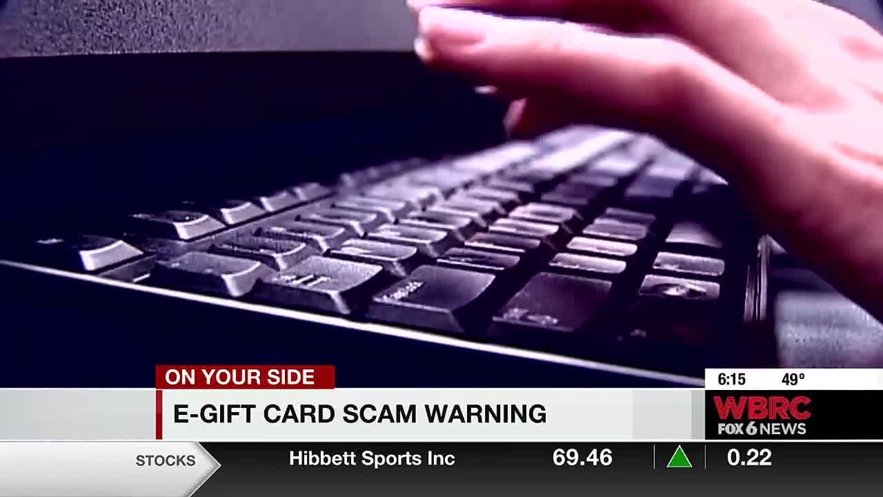 E-gift card scam warning