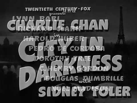 Charlie Chan in City in Darkness 1939 title sequence