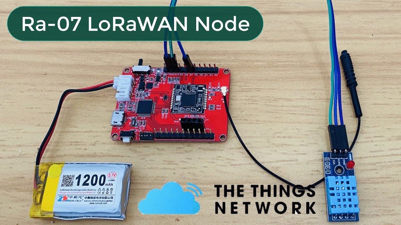 Sending LoRaWAN Sensor Node Data to The Things Network Server (TTN)