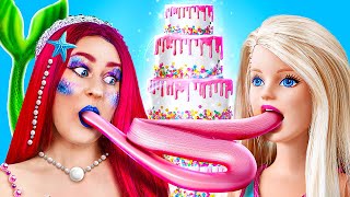 Doll ruined my birthday cake!! 😭 🎂 Cooking with doll challenge