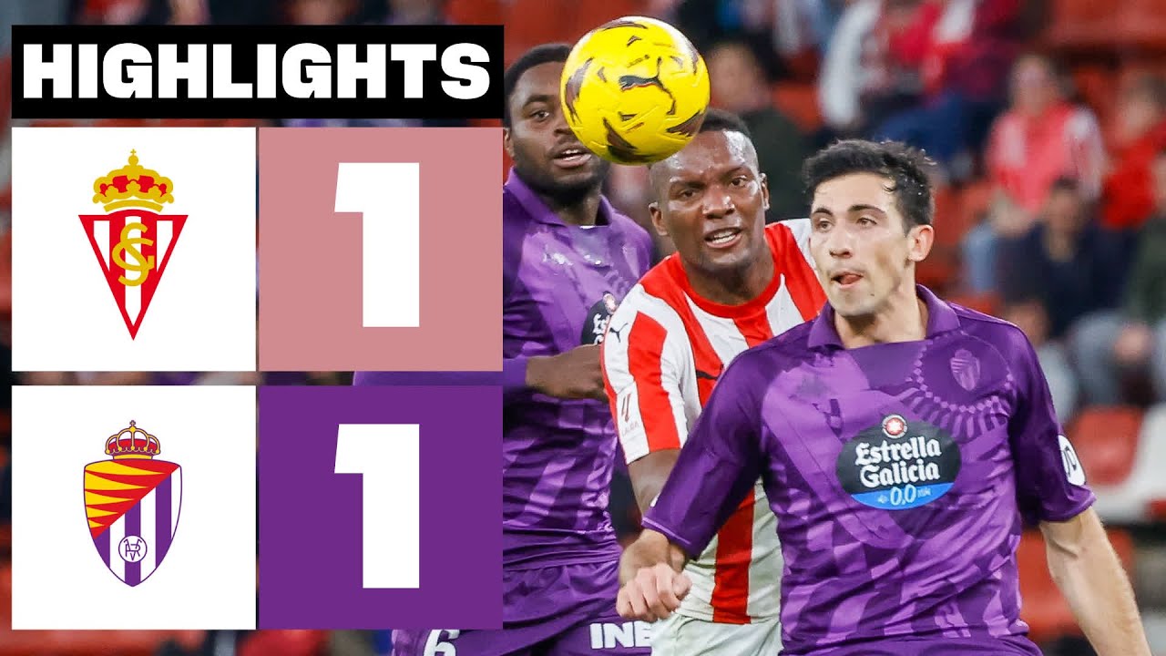 Sporting Gijón vs Real Valladolid highlights