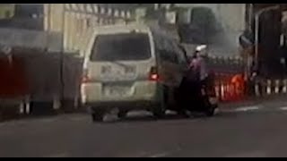 【車禍影片】都已經騎到待轉區了，何必違規左轉闖紅燈？（2024.08.10 新北市樹林區大安路與文化街口