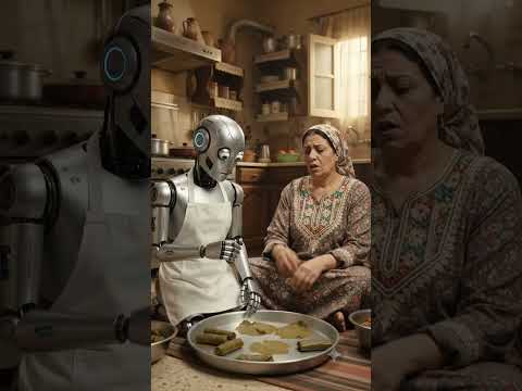 الروبوت الذكي هنج في المطبخ وتحول لقطة.. رد فعل أمي دمرني! 🤖😂 #shorts
