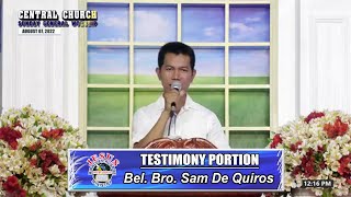 Download Lagu JMCIM | Testimony Portion | Bel. Bro. Sam De Quiros | August 7, 2022 Thumbnail
