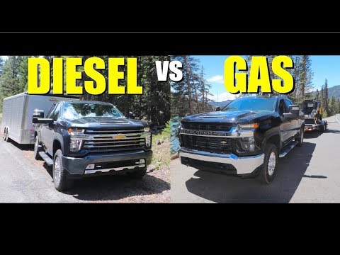 Comparing the 2020 Silverado 2500HD Gas vs Diesel