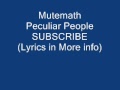 Mutemath Peculiar People 