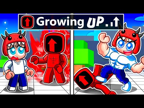 Growing Up as DINO BRO in Roblox Strongest Battlegrounds!