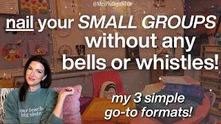 3 Ways to Run Your Small Groups by Working Smarter NOT HARDER