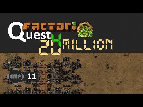 Factorio | Quest4 20 Million Ep. 11 - Military Upgrades?? | Mass Production 3 Achievement