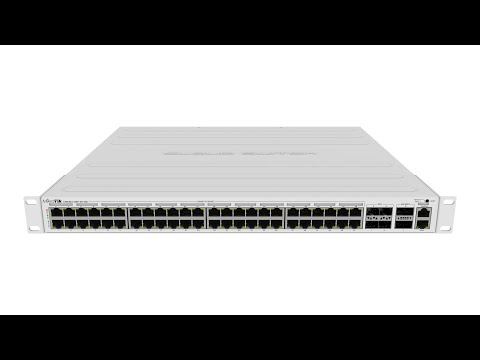 MikroTik CRS354-48P-4S+2Q+RM Switch has 48 x 1G RJ45 Ports
