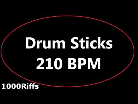Drum Stick Metronome : 210 BPM - Beats Per Minute