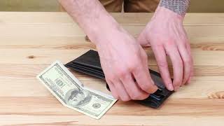 Шкіряний чоловічий гаманець Vintage 20475 чорний