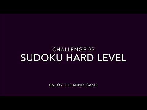 Sudoku Game | Hard Level Challenge 29 | Level Up your brain power | Enjoy the Mind Game