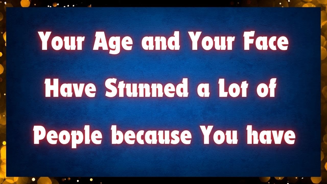 Your age and your face have stunned a lot of people because you have... | God message | Jesus