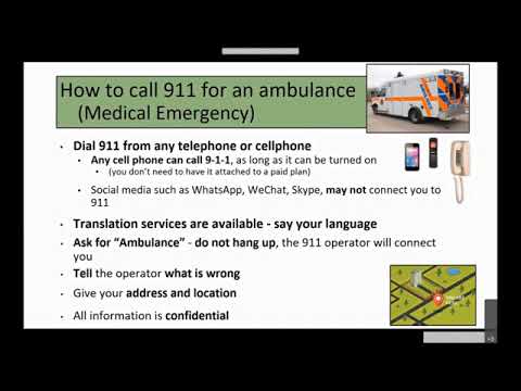 How to call 911 for an ambulance in a medical emergency