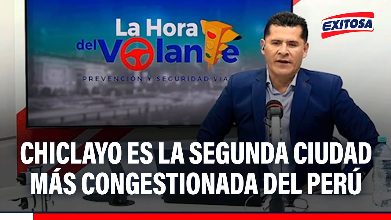 🔴🔵 Chiclayo es la segunda ciudad más congestionada del Perú, señala Tito Alvites