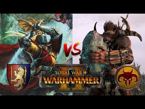 LEGENDARY BRETONNIA BATTLE | Bretonnia vs Beastmen - Total War Warhammer 2
