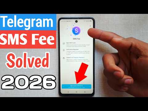 How to fix telegram code SMS problem 2026 #fix telegram SMS Fee issue