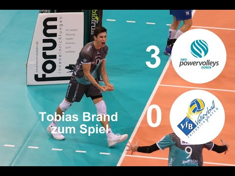 Tobias Brand zum Sieg gegen den VfB Friedrichshafen, Saison 2019/2020