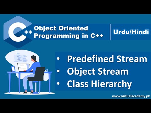 Streams in C | Predefined Stream | Objects Stream | Class Hierarchy | Urdu Hindi