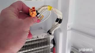 Hisense refrigerator F1 error code - fresh food section not cooling - evaporator fan motor replacement