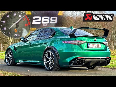 ALFA ROMEO GULIA QV - FULL AKRAPOVIC SOUND & DRIFT