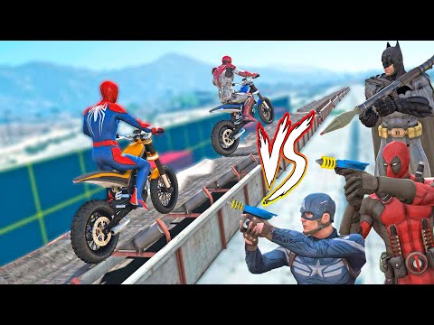 HOMEM ARANHA e HERÓIS A CORRIDA de MOTOS! Ep 25 - GTA V