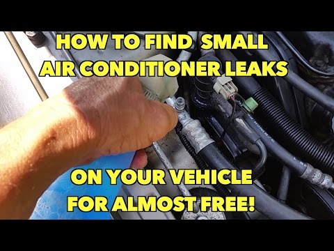 Find a Air Conditioner leak on your Vehicle for almost free!!