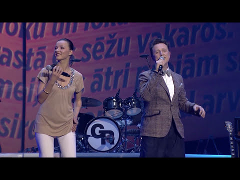 Normunds Rutulis un Marija Naumova- Lakstīgala (G.Rača jubilejas koncerts Arēna Rīga. 27.03.2015)