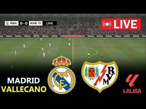 🔴LIVE : Real Madrid vs Rayo Vallecano | La Liga 2025/26 | Full Match Streaming | PES 21 Simulation