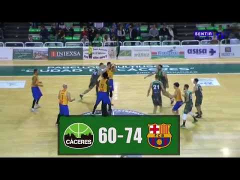 Resumen: Cáceres Patrimonio de la Humanidad - FC Barcelona Lassa B [LEB Oro 15/16]