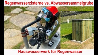 Regenwasser aus der Wasserzisterne