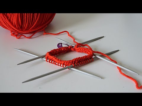 Knitting with double-pointed needles for beginners