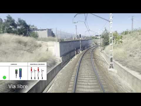 Linea 200, MADRID ZARAGOZA CONSTANTI, parte 14, (La cartuja-Zuera) (Cab ride, train driver's view)