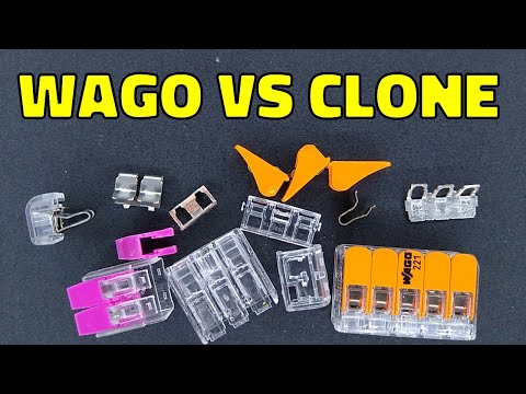 Inside a Wago connector and a clone